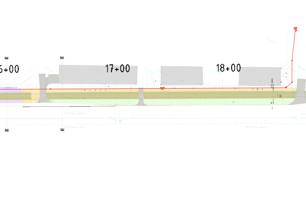 Tramvaju līnijas pagarinājums "Jugla - Berģu kalns" (Brīvības gatve) - Dzelzceļš, Iela - vizualizācija