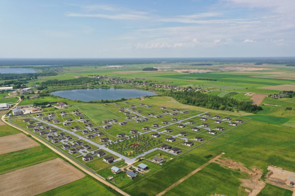 Pakrantės namai (Žygimantų g., Pakrantės g., Paklnės g.) - Private house community - visualization