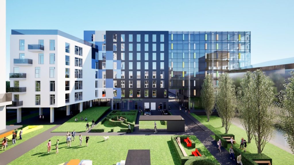 Piima 1/1, 1/2 (Piima 1/1, 1/2) - Co-living, Daugiabutis, Verslo centras, Kita komercija - vizualizacija