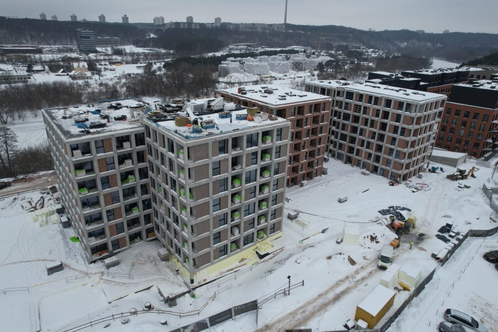 reVINGIS City Space (Geležinio Vilko g. 2) - Daudzdzīvokļu nams - būvdarbu attēli