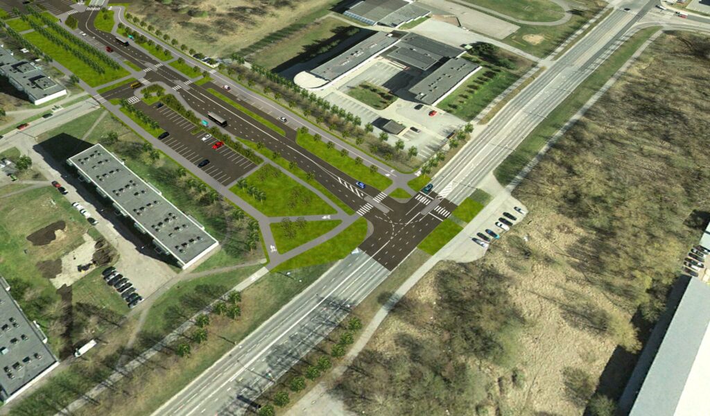 Varraku tänav (Laagna tee - Punane tn) (Varraku tn) - Bike path, Street - visualization