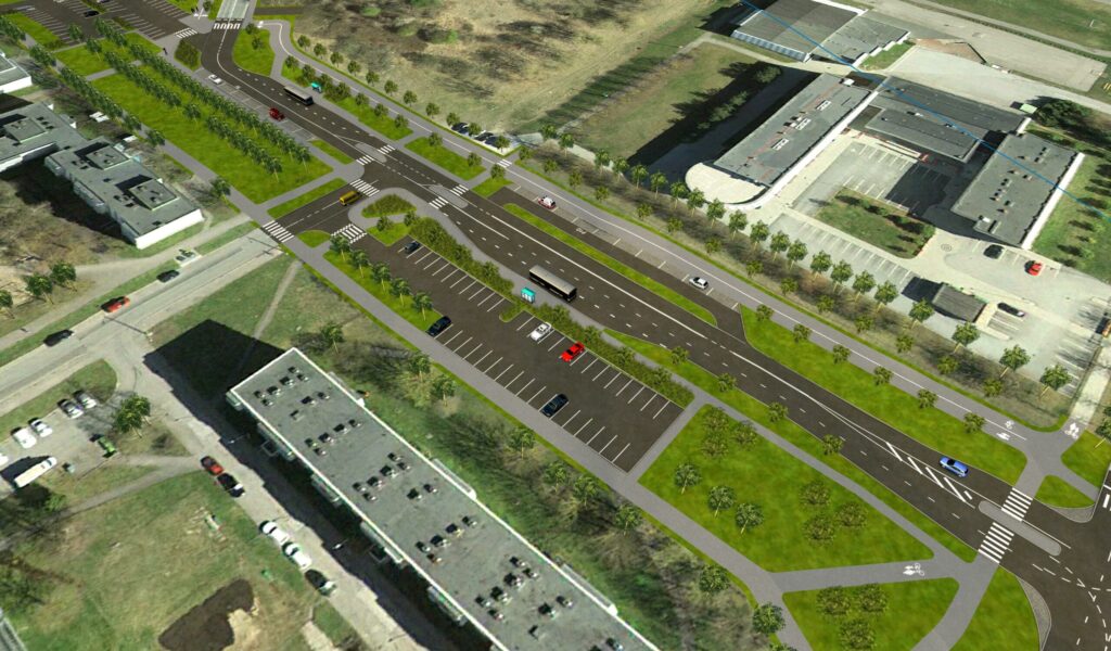 Varraku tänav (Laagna tee - Punane tn) (Varraku tn) - Bike path, Street - visualization