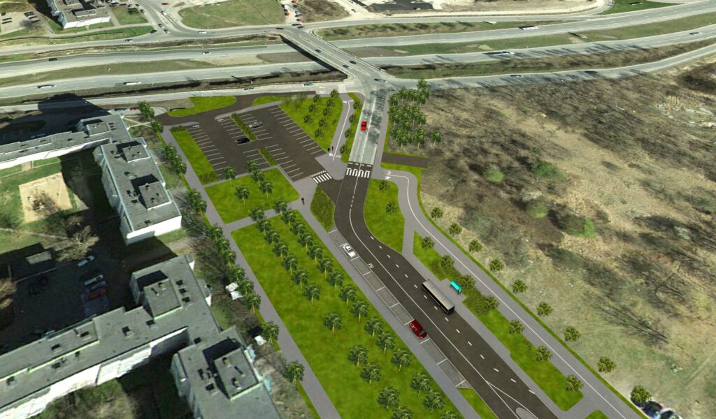 Varraku tänav (Laagna tee - Punane tn) (Varraku tn) - Bike path, Street - visualization