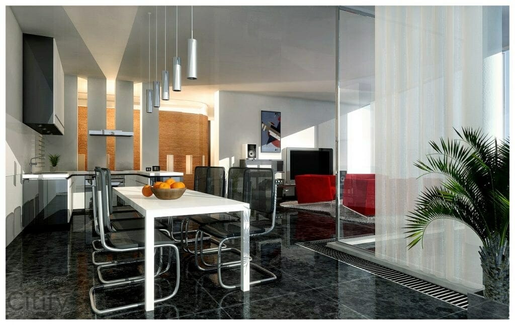 Symbiotic Tower (Balasta dambis 7) - Multi apartment - visualization