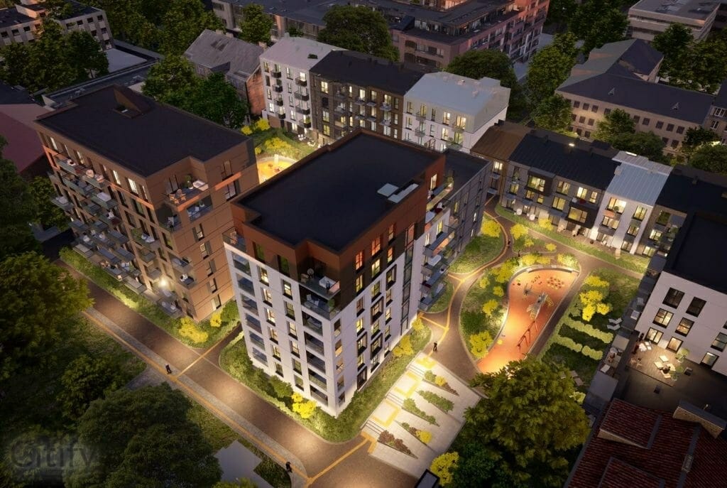 Baltas Lapas Mindaugo 2 etapas (Aguonų g. 17) - Multi apartment - visualization