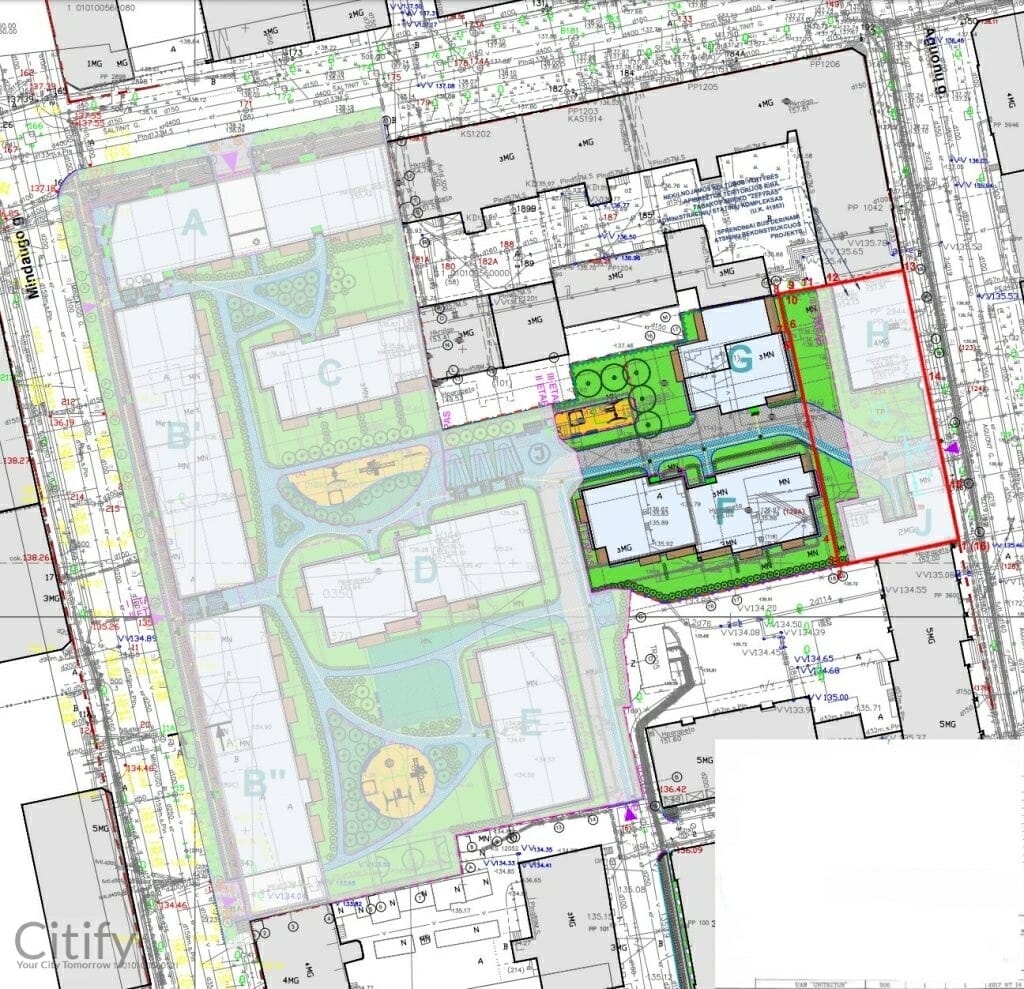 Baltas Lapas Mindaugo 3 etapas (Aguonų g. 17) - Multi apartment - visualization