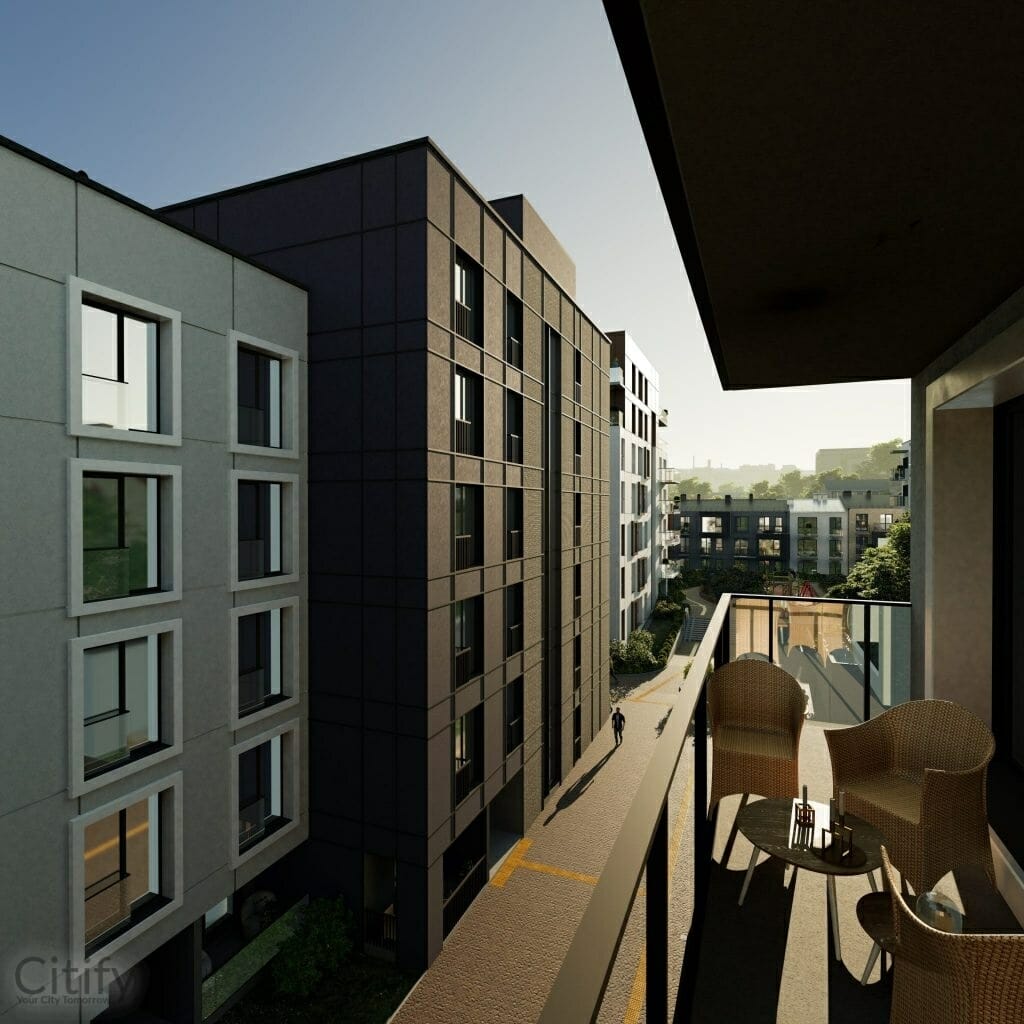 Baltas Lapas Mindaugo 3 etapas (Aguonų g. 17) - Multi apartment - visualization