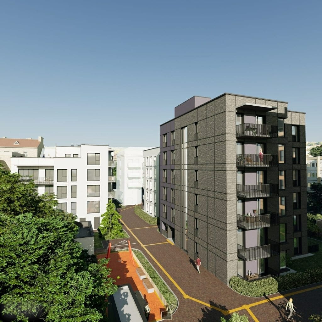 Baltas Lapas Mindaugo 3 etapas (Aguonų g. 17) - Multi apartment - visualization