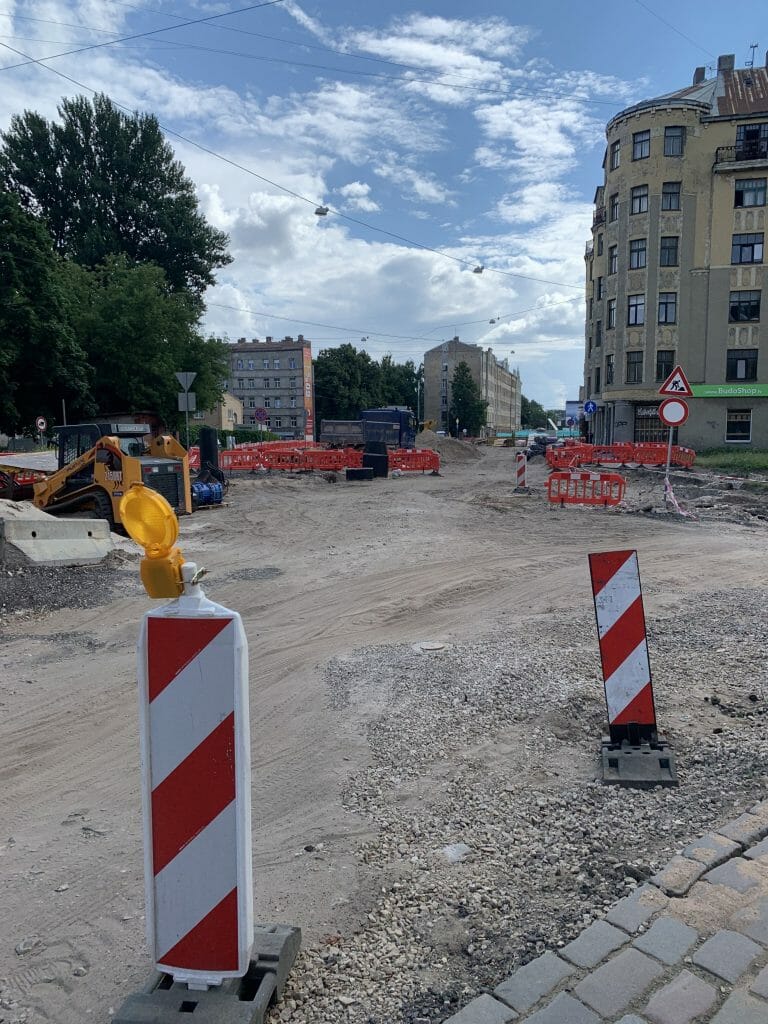 Salu tilta kompleksa 2.kārtas pārvada, tuneļa pārbūve un uzbrauktuves/nobrauktuves izbūve (Lāčplēša iela, Maskavas iela) - Road - construction photos