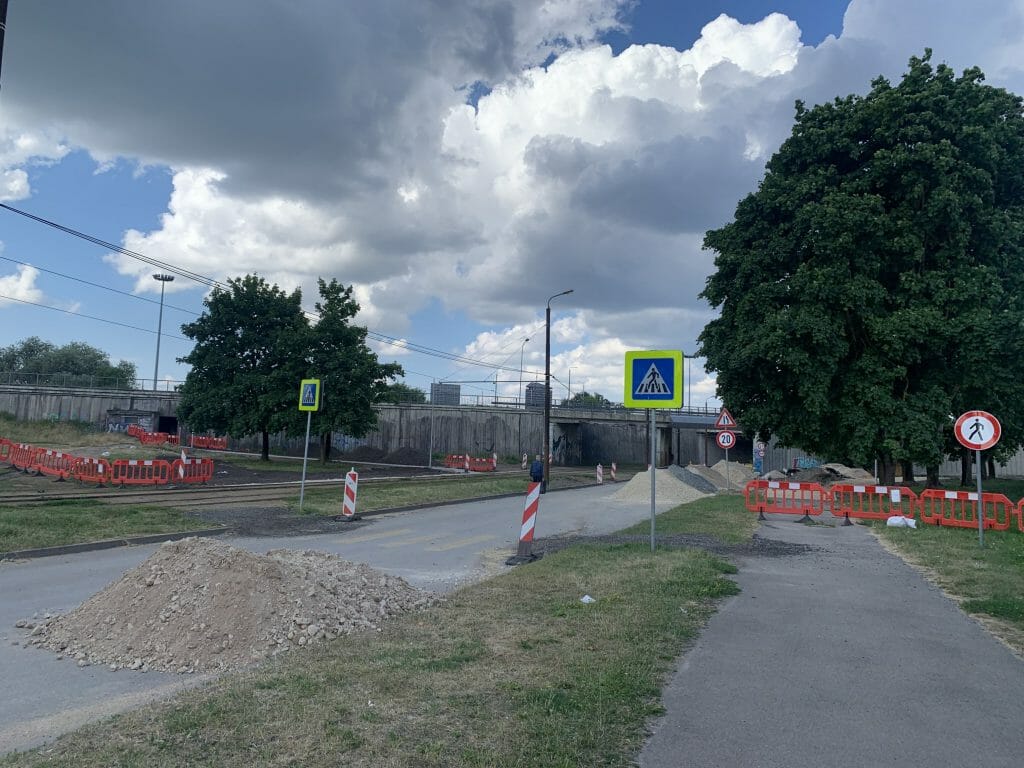 Salu tilta kompleksa 2.kārtas pārvada, tuneļa pārbūve un uzbrauktuves/nobrauktuves izbūve (Lāčplēša iela, Maskavas iela) - Road - construction photos