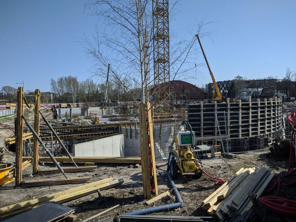 Verde 1. kārta - "A","B" ēkas (Roberta Hirša iela 1) - Office center - construction photos