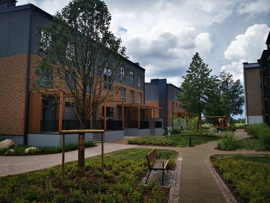 Lindenholma - 1. kārta (Malduguņu iela 6, 8, 10, 12, Daibes iela 29, 31, 33, Mārupe) - Korterelamu - ehituse fotod