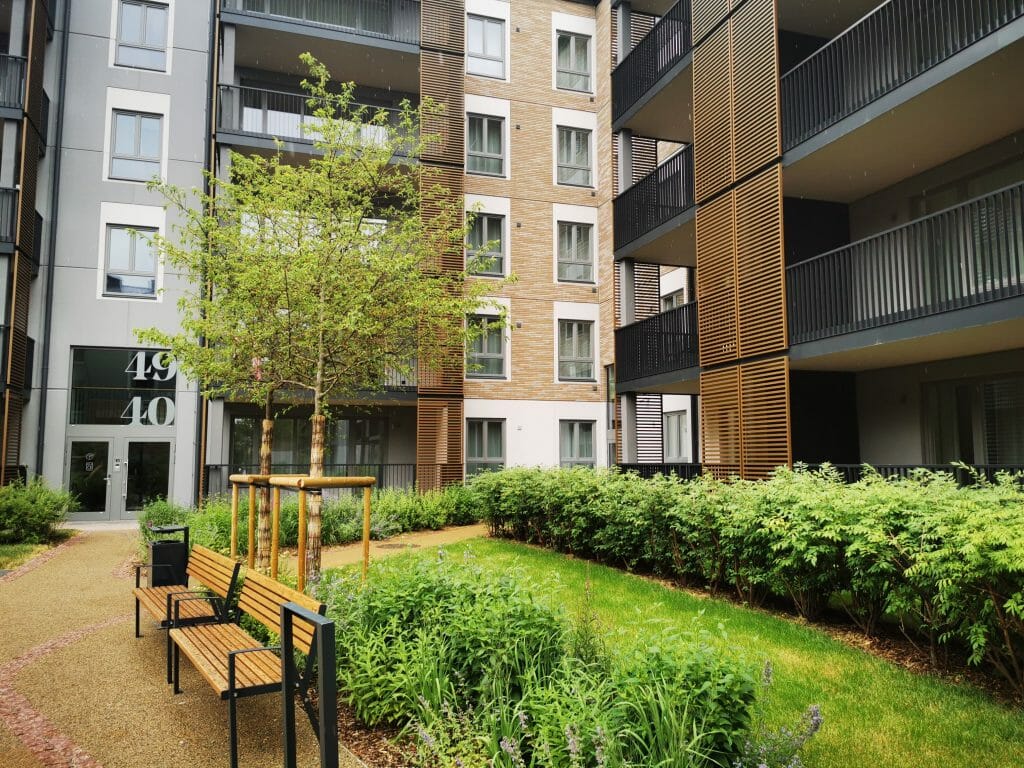 Lindenholma - 1. kārta (Malduguņu iela 6, 8, 10, 12, Daibes iela 29, 31, 33, Mārupe) - Korterelamu - ehituse fotod