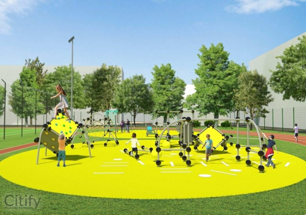 Vitės progimnazijos stadionas (J. Janonio g. 32) - Sports arena - visualization