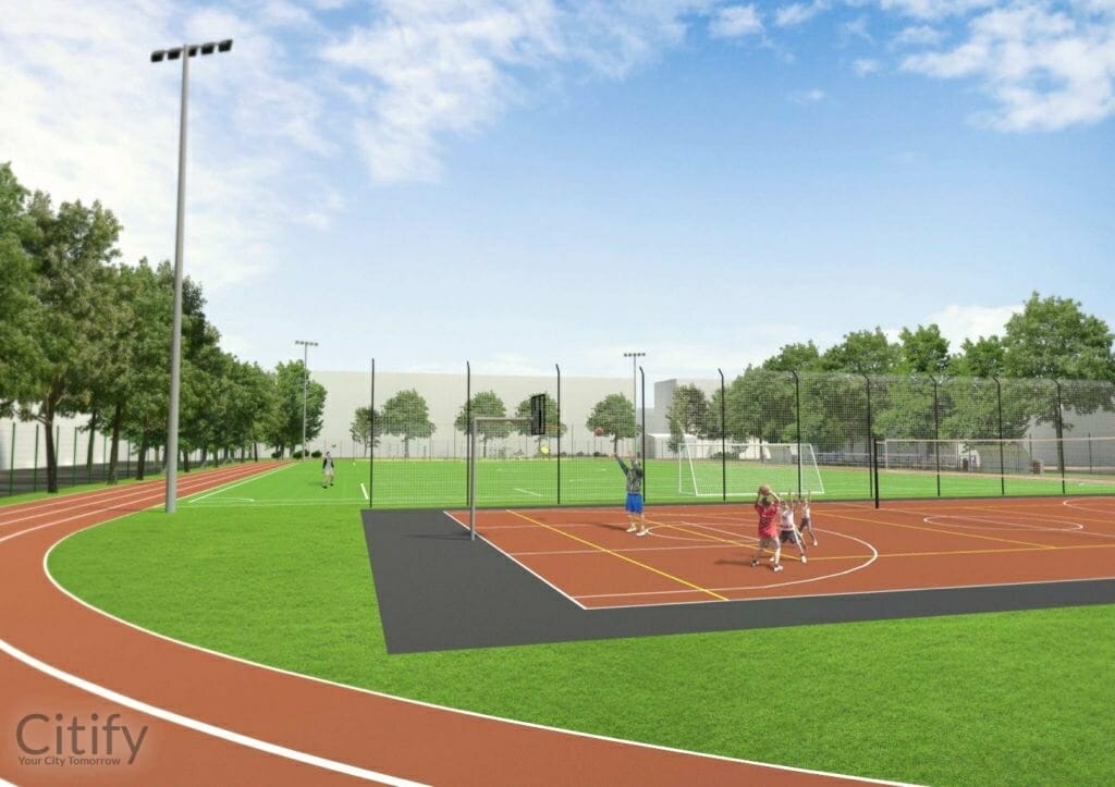 Vitės progimnazijos stadionas (J. Janonio g. 32) - Sports arena - visualization