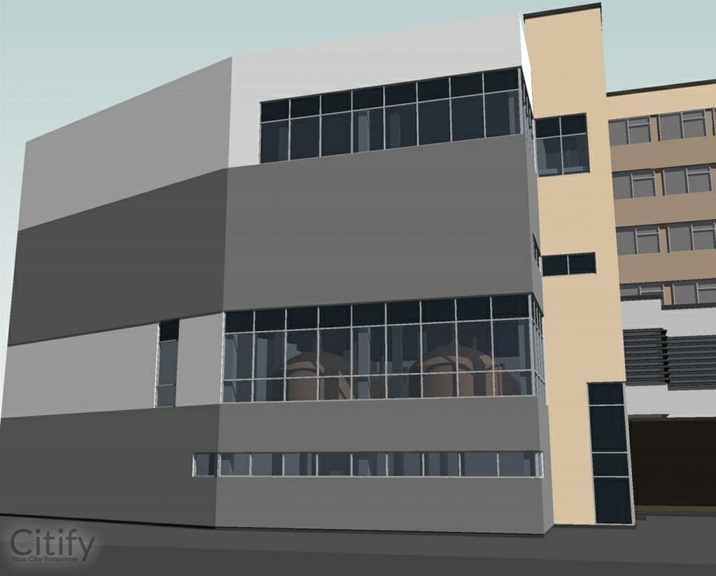 Volfas Engelman gamyklos plėtra (Kaunakiemio g. 2) - Lengvosios pramonės gamykla - vizualizacija