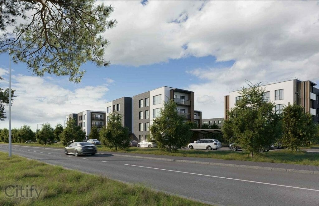 Naujosios Santariškės 3 etapas (Dangeručio g. 35, 37) (Dangeručio g. 35, 37) - Multi apartment - visualization