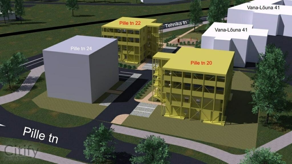 Pille 20, 22 (Pille 20, 22) - Daugiabutis - vizualizacija