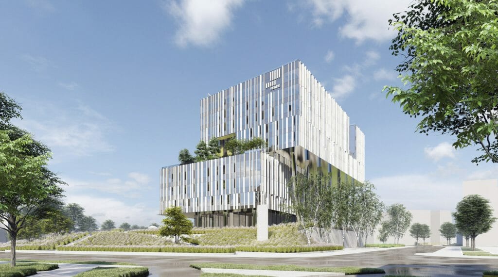 Verde 1. kārta - "A","B" ēkas (Roberta Hirša iela 1) - Office center - visualization