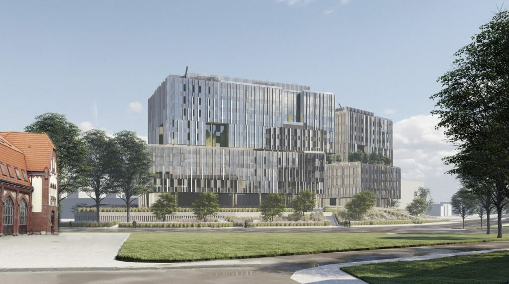 Verde 1. kārta - "A","B" ēkas (Roberta Hirša iela 1) - Office center - visualization