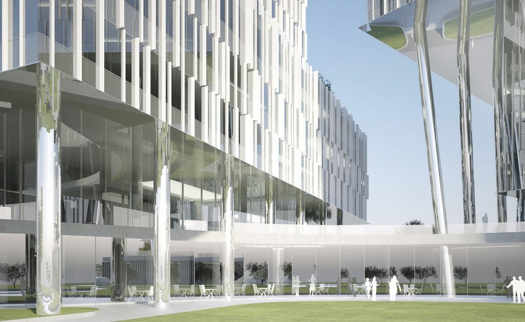 Verde 1. kārta - "A","B" ēkas (Roberta Hirša iela 1) - Office center - visualization