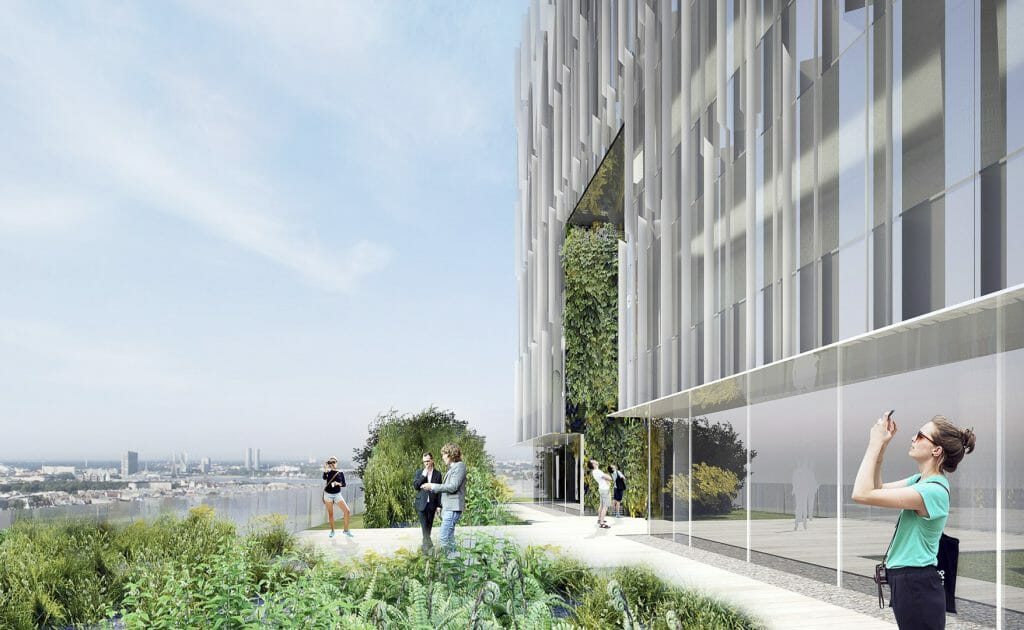 Verde 1. kārta - "A","B" ēkas (Roberta Hirša iela 1) - Office center - visualization