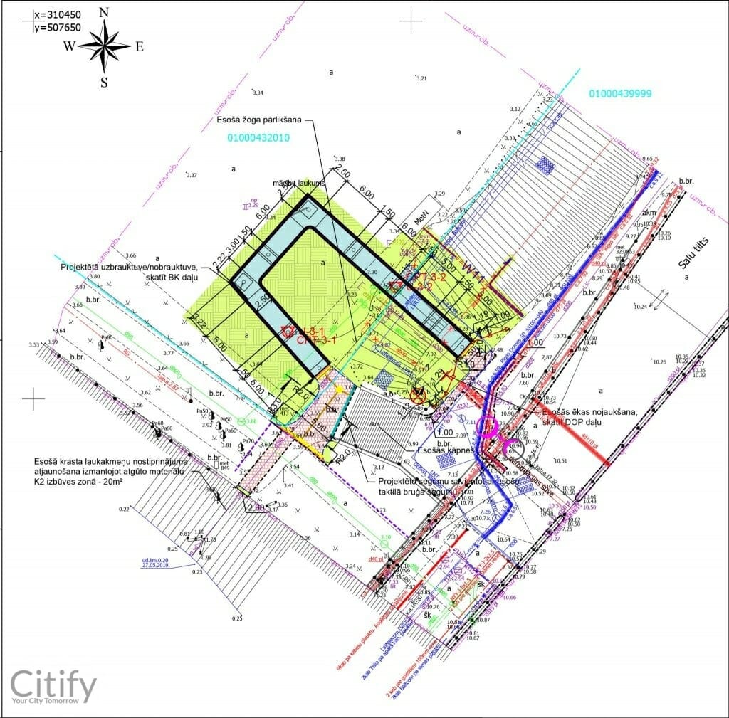 Salu tilta kompleksa 2.kārtas pārvada, tuneļa pārbūve un uzbrauktuves/nobrauktuves izbūve (Lāčplēša iela, Maskavas iela) - Road - visualization