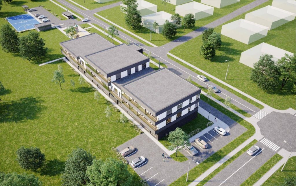 Ievos Labutytės g. 46 (Ievos Labutytės g. 46) - Multi apartment, Office center - visualization