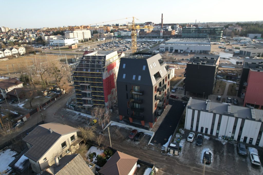 2 broliai (Žeimenos g. 149) - Daudzdzīvokļu nams - būvdarbu attēli
