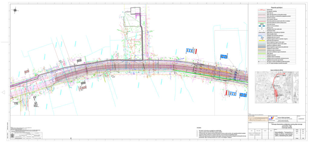 5. tramvaja maršruts - Rīgas tramvaja infrastruktūras pielāgošana zemās grīdas tramvaja parametriem (Slokas iela) - Road - visualization