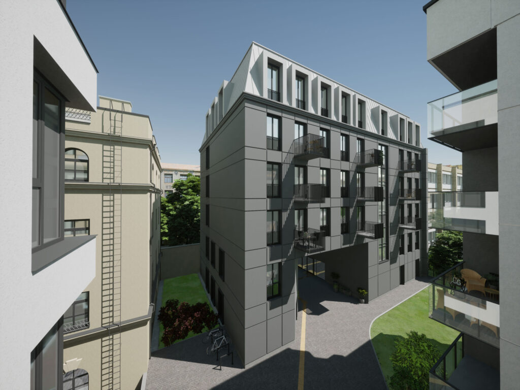 Baltas Lapas Mindaugo 4 etapas (Aguonų g. 17) - Multi apartment - visualization