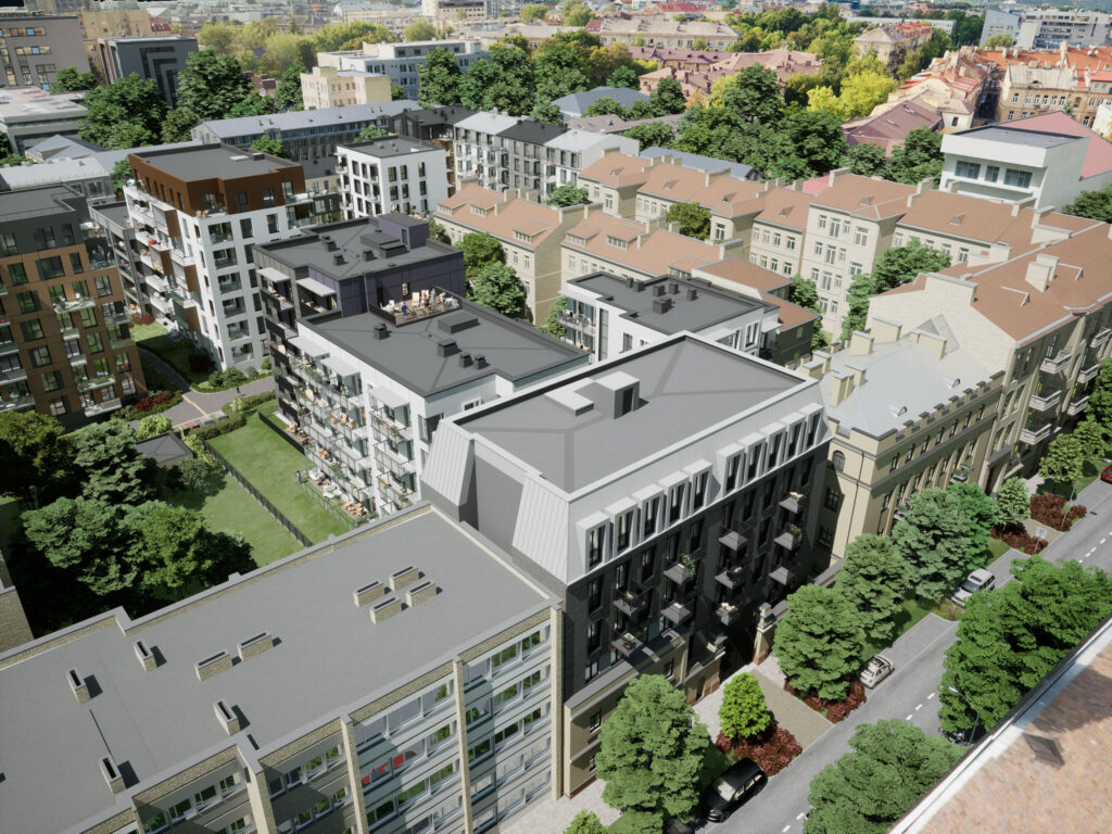 Baltas Lapas Mindaugo 4 etapas (Aguonų g. 17) - Multi apartment - visualization