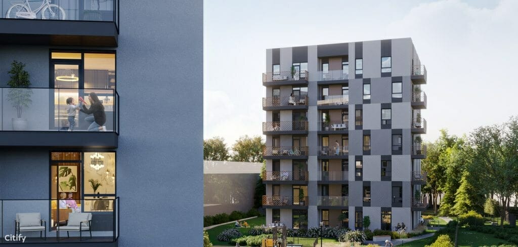 City Yard (Kareivių g. 2D) - Multi apartment - visualization