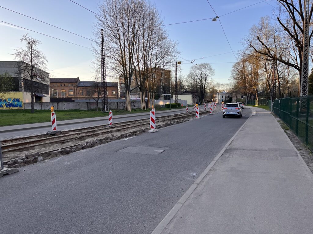 5. tramvaja maršruts - Rīgas tramvaja infrastruktūras pielāgošana zemās grīdas tramvaja parametriem (Slokas iela) - Road - construction photos