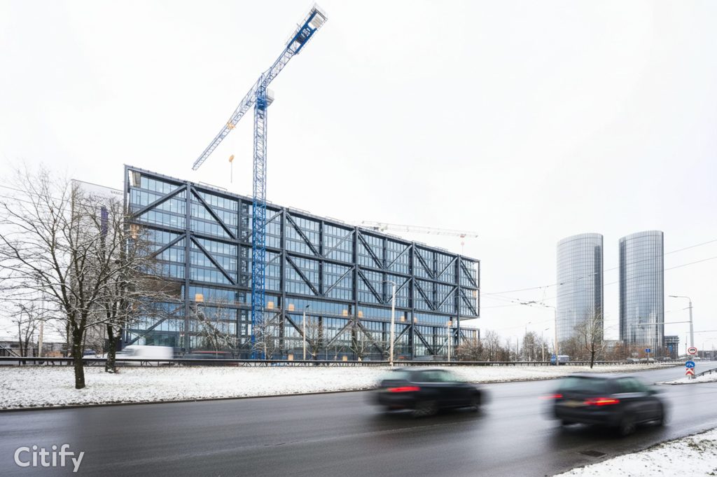 Preses Nama Kvartāls - 1. kārta (Balasta dambis 2) - Biroju centrs - būvdarbu attēli