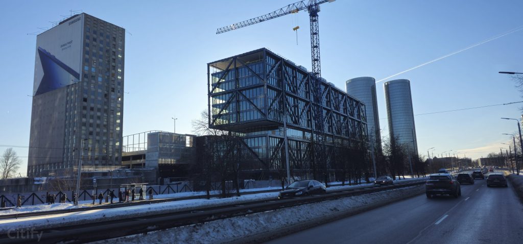 Preses Nama Kvartāls - 1. kārta (Balasta dambis 2) - Biroju centrs - būvdarbu attēli