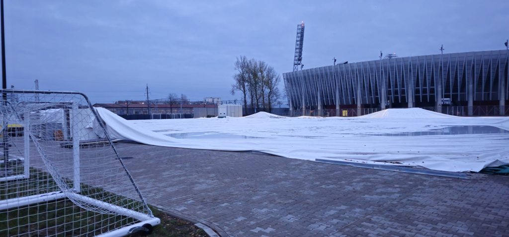 Daugavas stadiona sporta laukumi (Augšiela 1) - Sporto arena - statybų nuotraukos