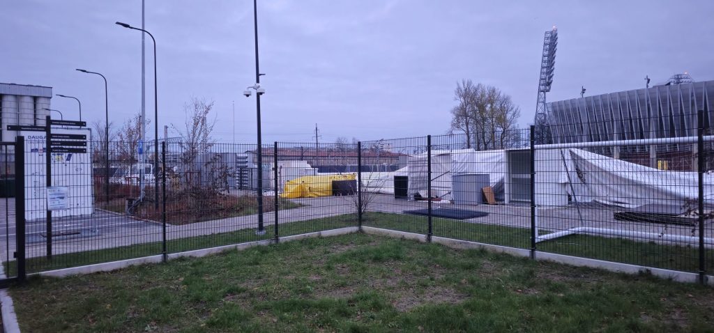 Daugavas stadiona sporta laukumi (Augšiela 1) - Sporto arena - statybų nuotraukos