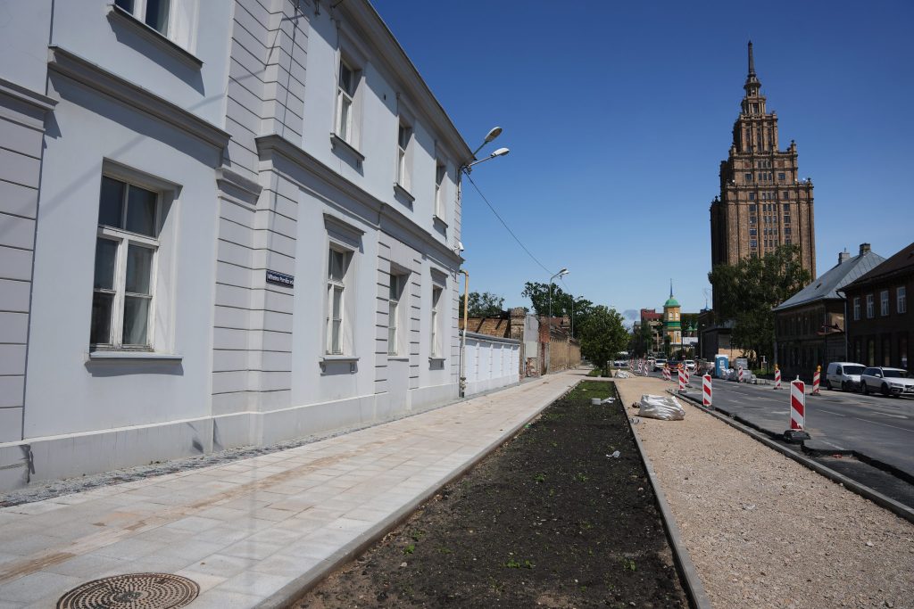 Vilhelma Purvīša ielā veloceļa izbūve un seguma atjaunošana (Vilhelma Purvīša ielā) - Dviračių takas, Kelias - statybų nuotraukos