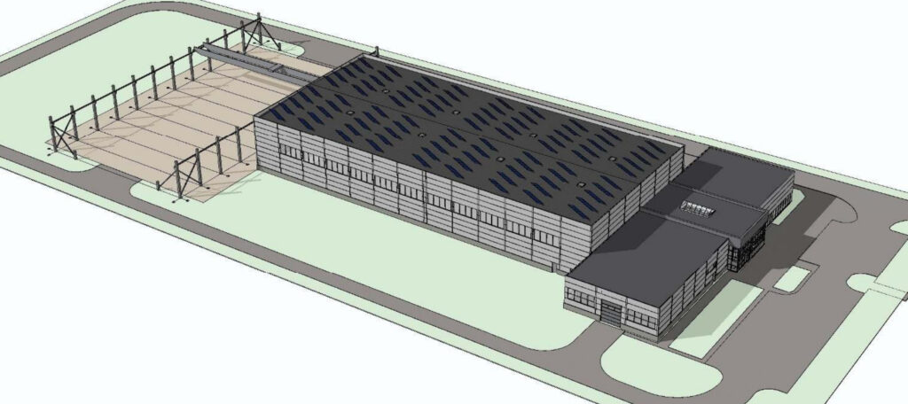 Focus Fabrication Group gamykla 3 etapas (Pramonės g. 41) - Lengvosios pramonės gamykla - vizualizacija