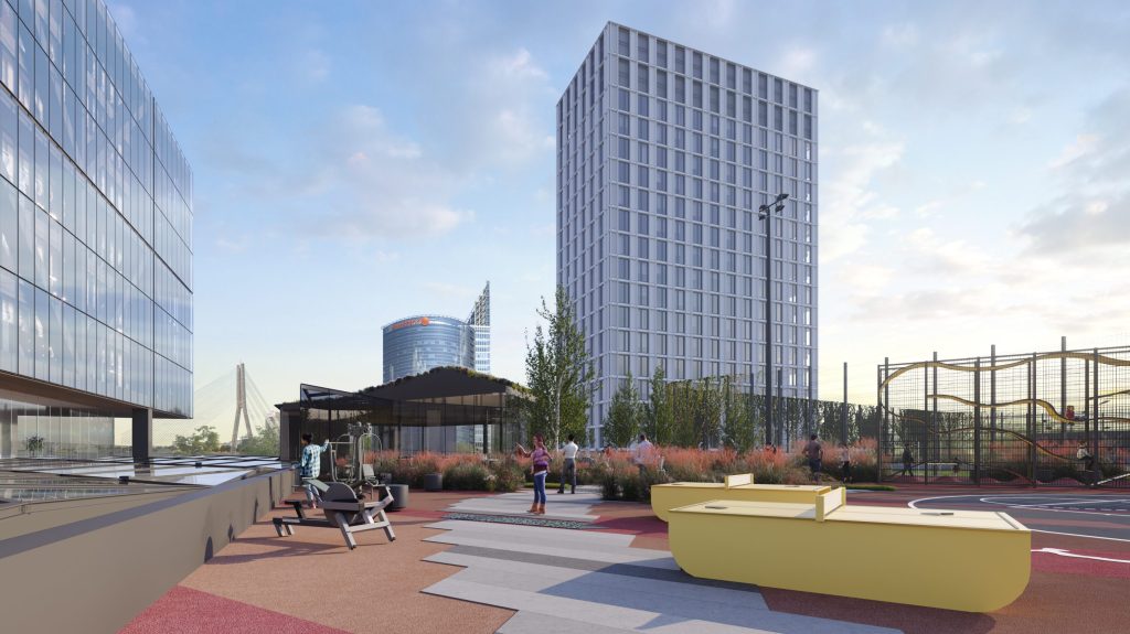 Preses Nama Kvartāls - 3. kārta - Holiday Inn (Balasta dambis 2) - Viesnīca - vizualizācija