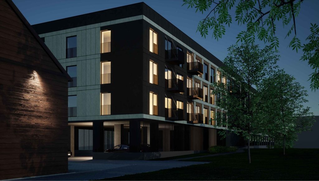 Uniflow Apartments & Co-living - 4.kārta (Jelgavas iela 24A) - Daugiabutis - vizualizacija
