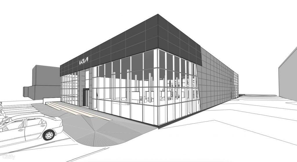 KIA autocentras Klaipėdoje (Šilutės pl. 48A) - Other commercial - visualization