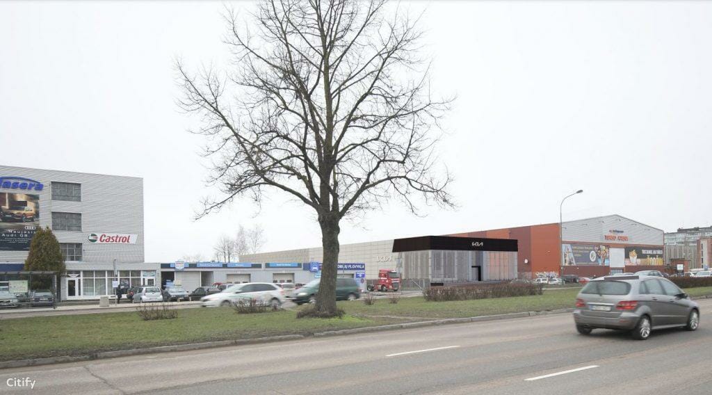 KIA autocentras Klaipėdoje (Šilutės pl. 48A) - Other commercial - visualization