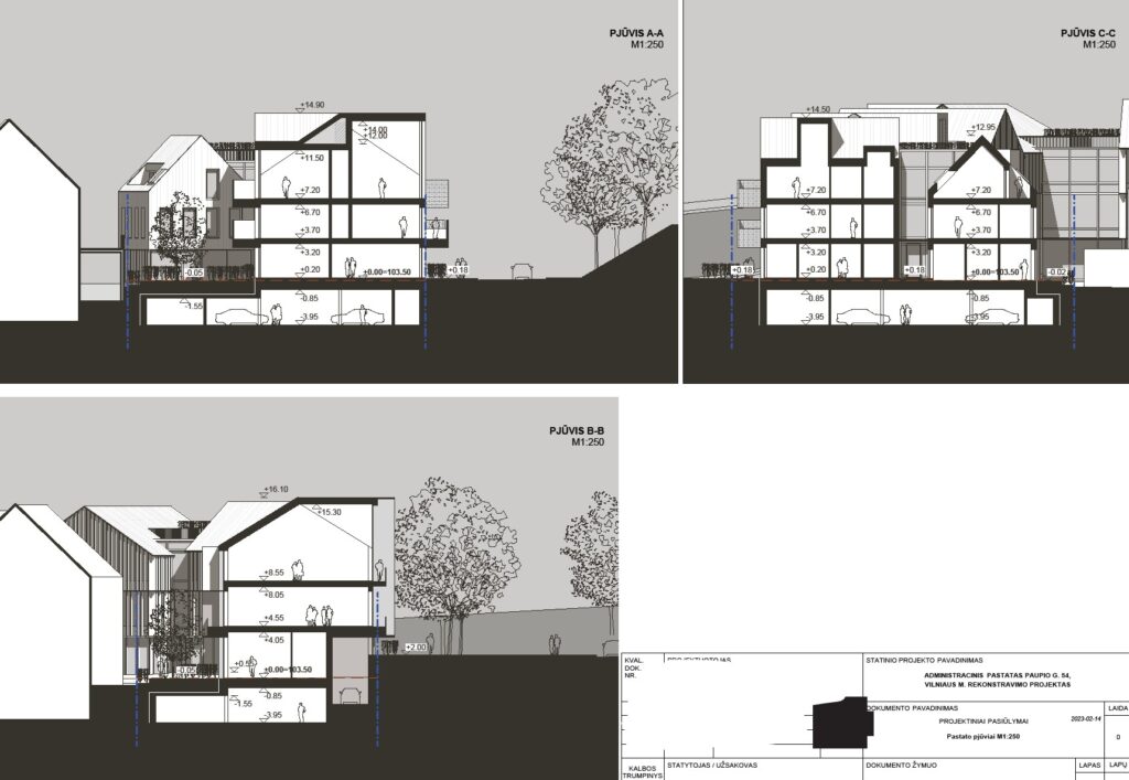 Paupio g. 54 (Paupio g. 54) - Multi apartment, Office center - visualization