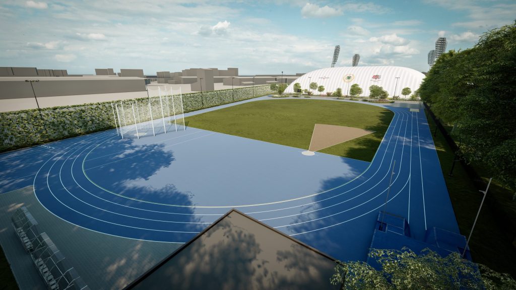 Daugavas stadiona sporta laukumi (Augšiela 1) - Sporto arena - vizualizacija
