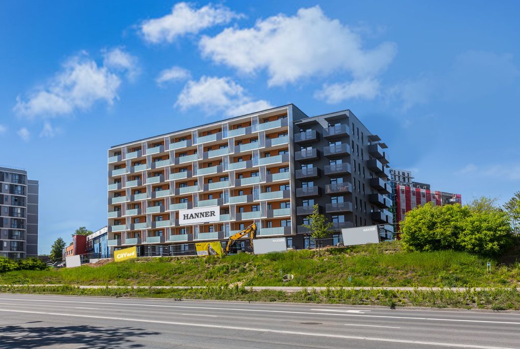 City Yard (Kareivių g. 2D) - Multi apartment - construction photos