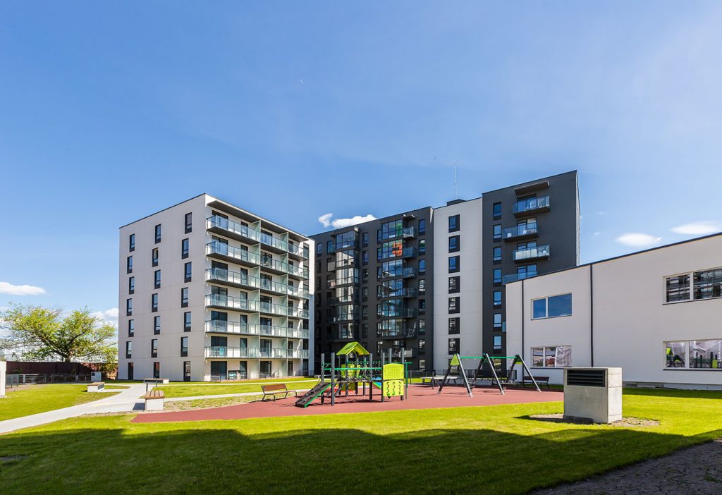 City Yard (Kareivių g. 2D) - Multi apartment - construction photos