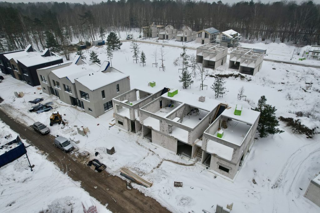 Pušyno Rezidencijos 2 etapas | daugiabučiai ( E. Franco g. 3, 4, 5, 6, 7, 8, 9, 10, 11, 12, 13, 14) - Multi apartment - construction photos