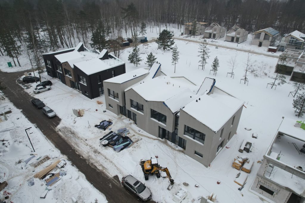 Pušyno Rezidencijos 2 etapas | daugiabučiai ( E. Franco g. 3, 4, 5, 6, 7, 8, 9, 10, 11, 12, 13, 14) - Multi apartment - construction photos